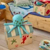 Strikket Babyteppe Blue Ocean