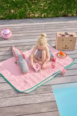 Strikket Krokodilleleke Med Ryggpigger – Rosa