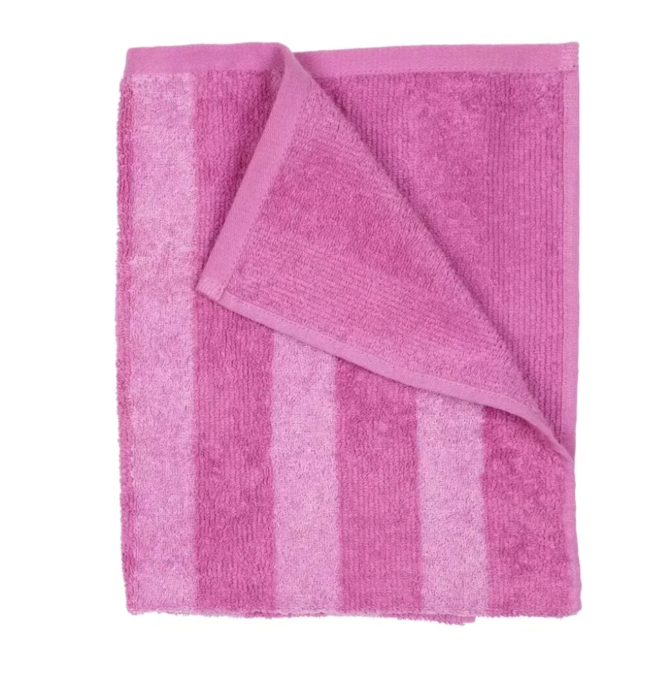 Stripe Håndkle 90x150 Cerise