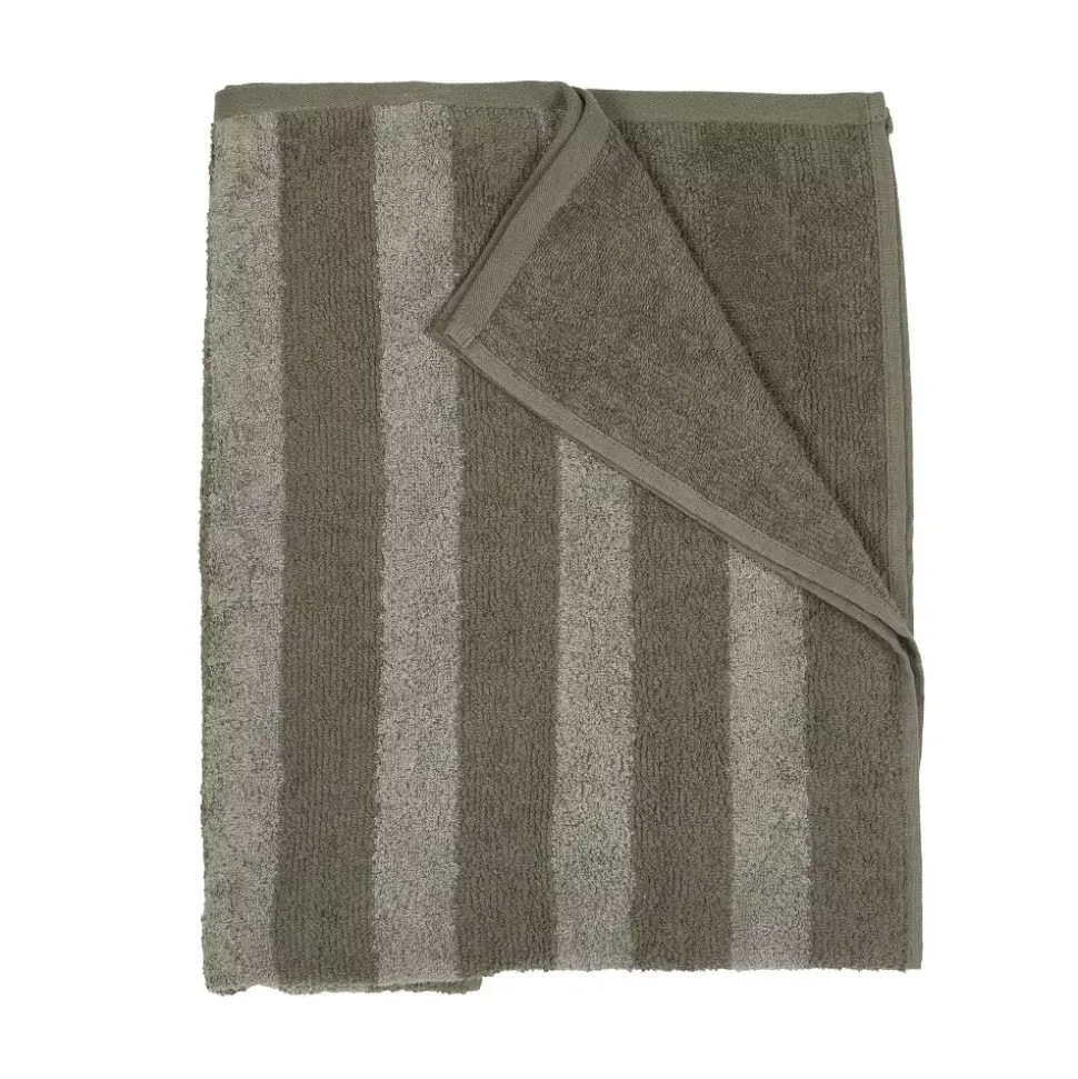 Stripe Håndkle 50x70 Grønn