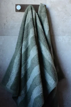 Stripe Håndkle 50x70 Grønn