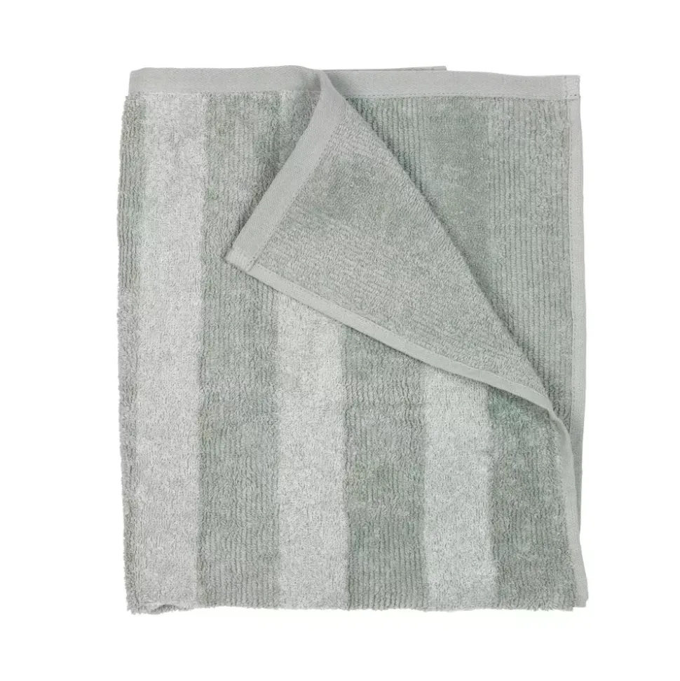 Stripe Håndkle 50x70 Lysegrønn