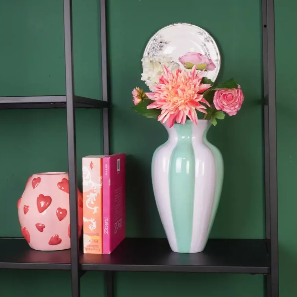 Stripes Vase Grønn/Lilla H29,5