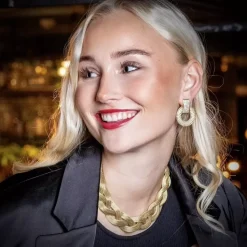 Studio Store Øredobber Klar/Gull