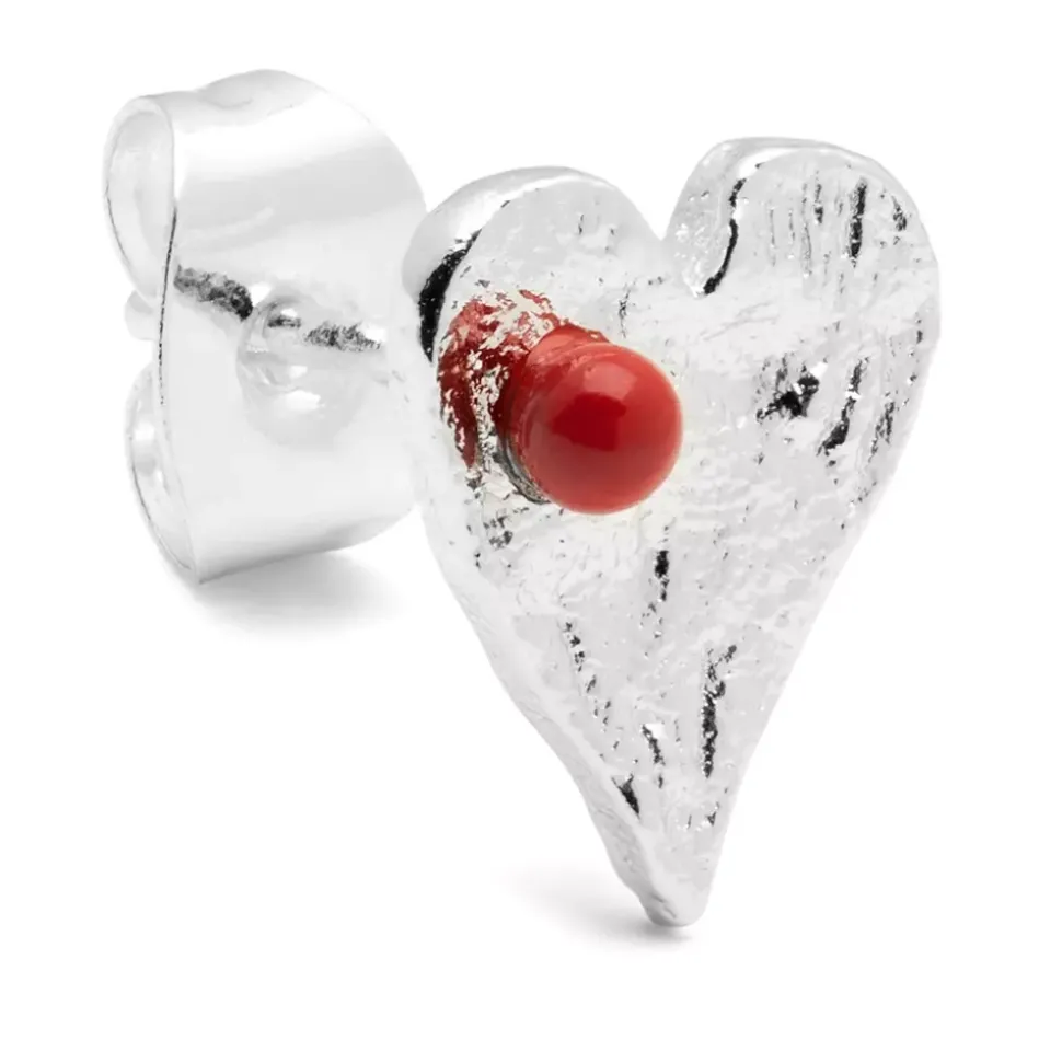 Sweet Heart Ørering Sølv 1 stk