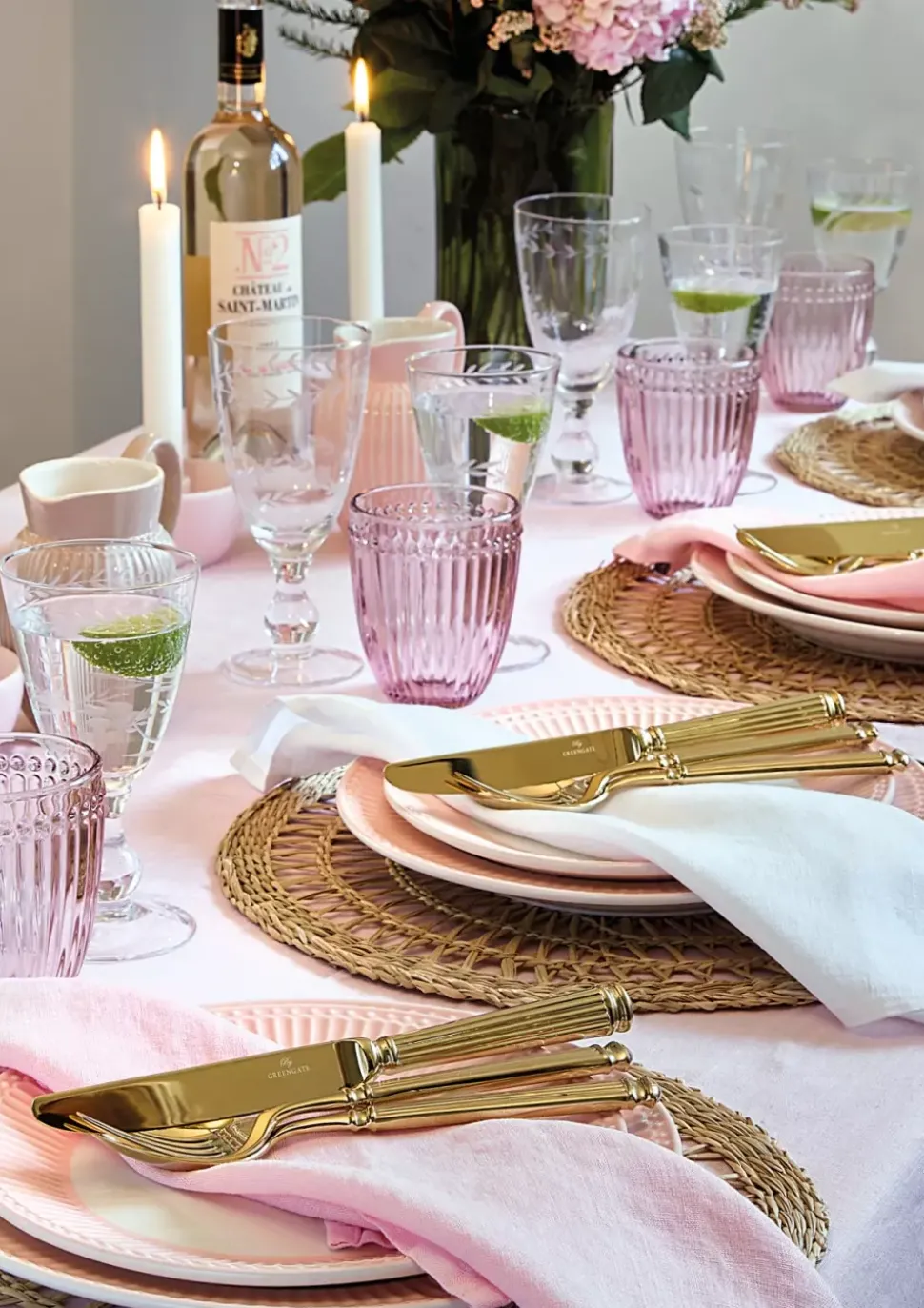 Tallerken Alice Pale Pink