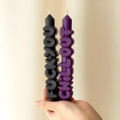 Taper Candle BOLD Svart/Indigo
