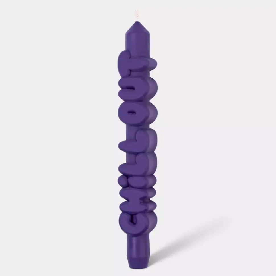 Taper Candle CHILL OUT Indigo