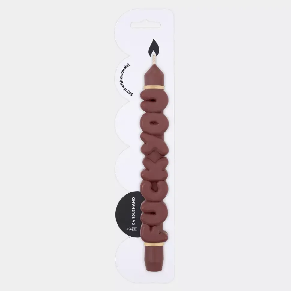Taper Candle F*CK YOU Mocca