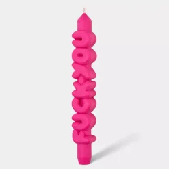 Taper Candle F*CK YOU Rosa