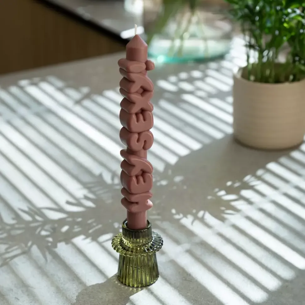 Taper Candle HEY SEXY! Mocca