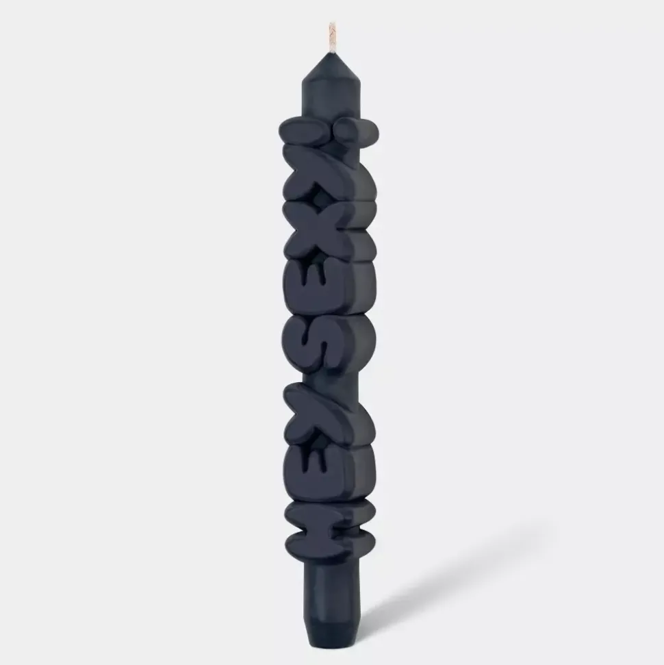 Taper Candle HEY SEXY! Svart