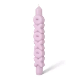 Taper Candle XOXOXO Lilla
