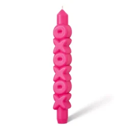 Taper Candle XOXOXO Rosa
