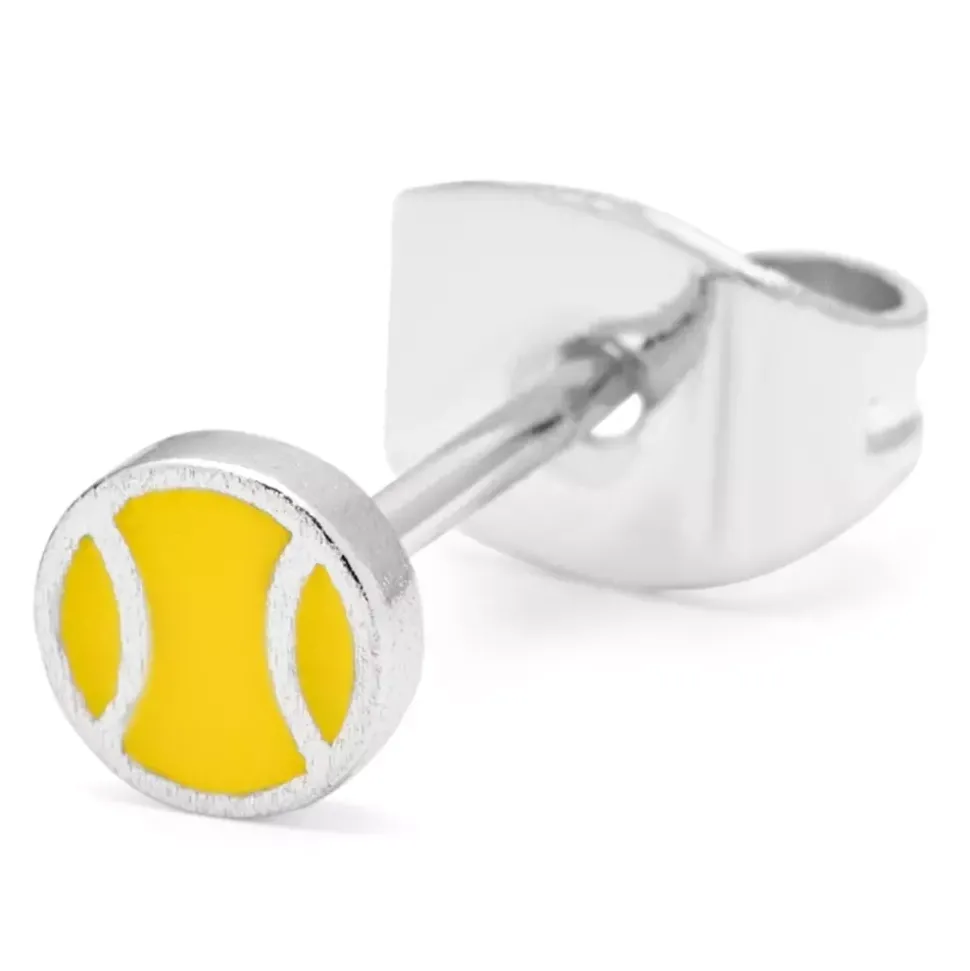 Tennis Ørering 1 stk Silver Plated