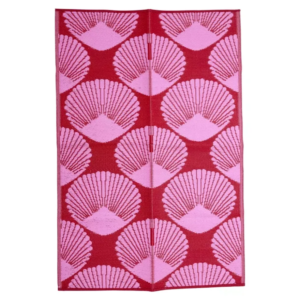 Teppe Ute/Inne Rød Rosa