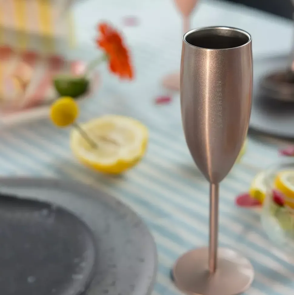 Termo Champagneglass Rosegull Småbrisen
