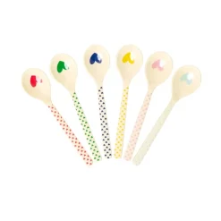Teskjeer Melamin Hearts 6pk