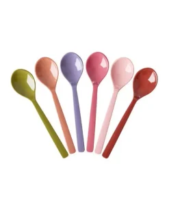 Teskjeer Melamin Solid Colors 6Stk