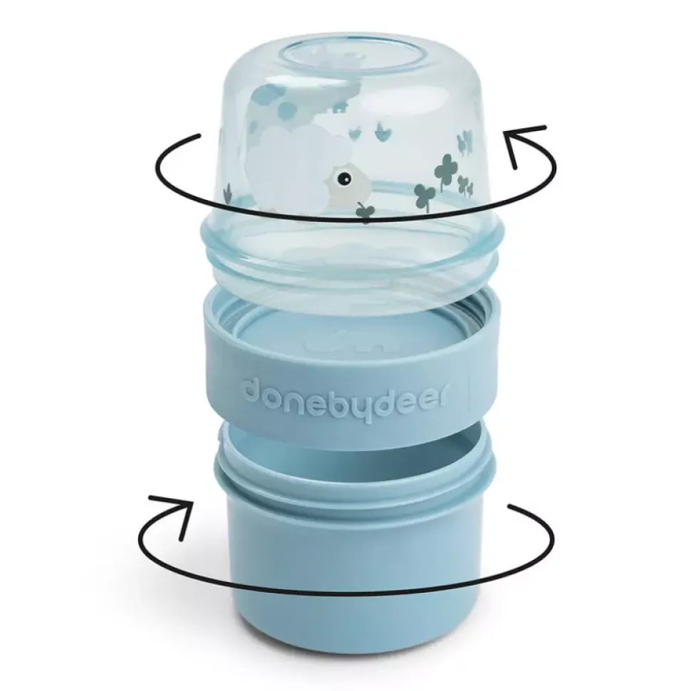 To Go 2-Veis Snackbeholder S Tiny Farm Blue