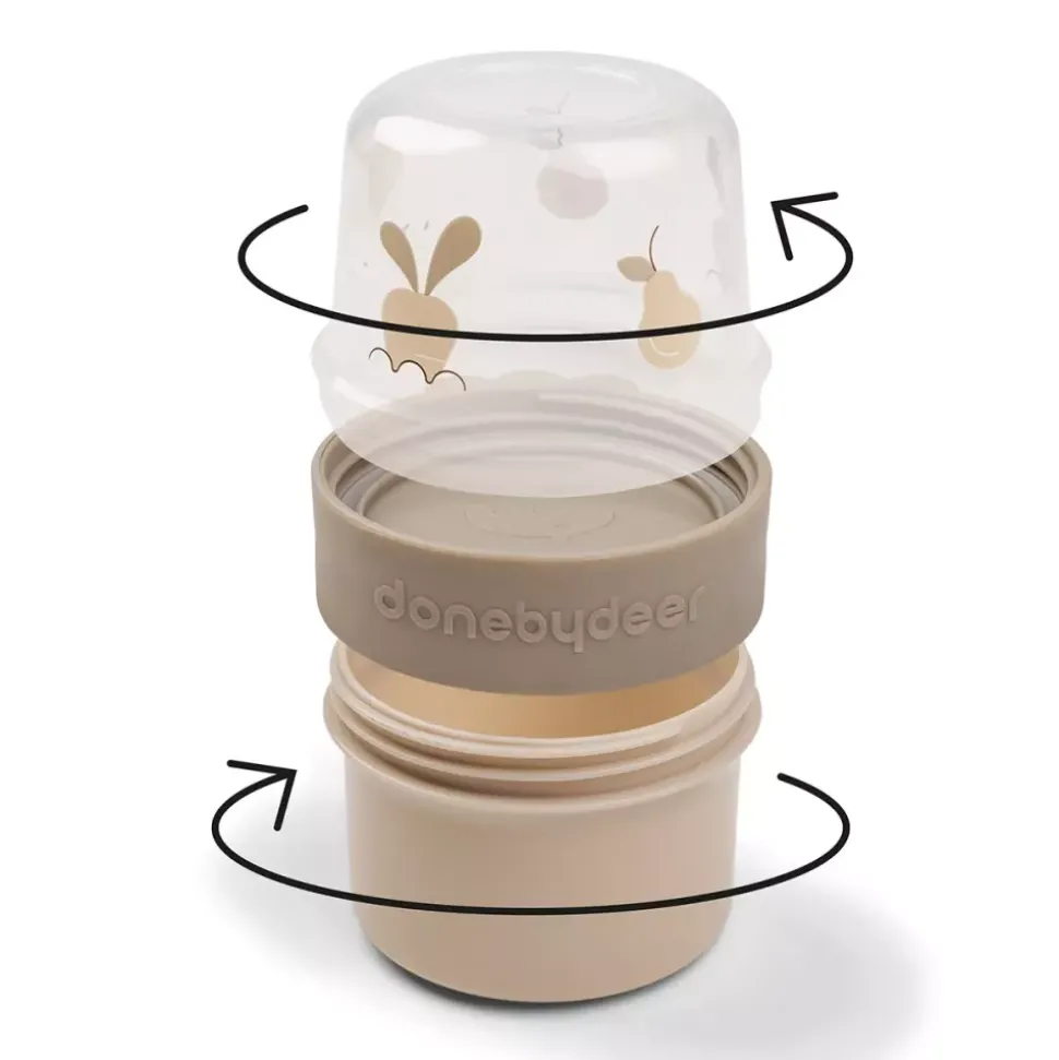 To Go 2-Way Snack Container S Birdee Sand