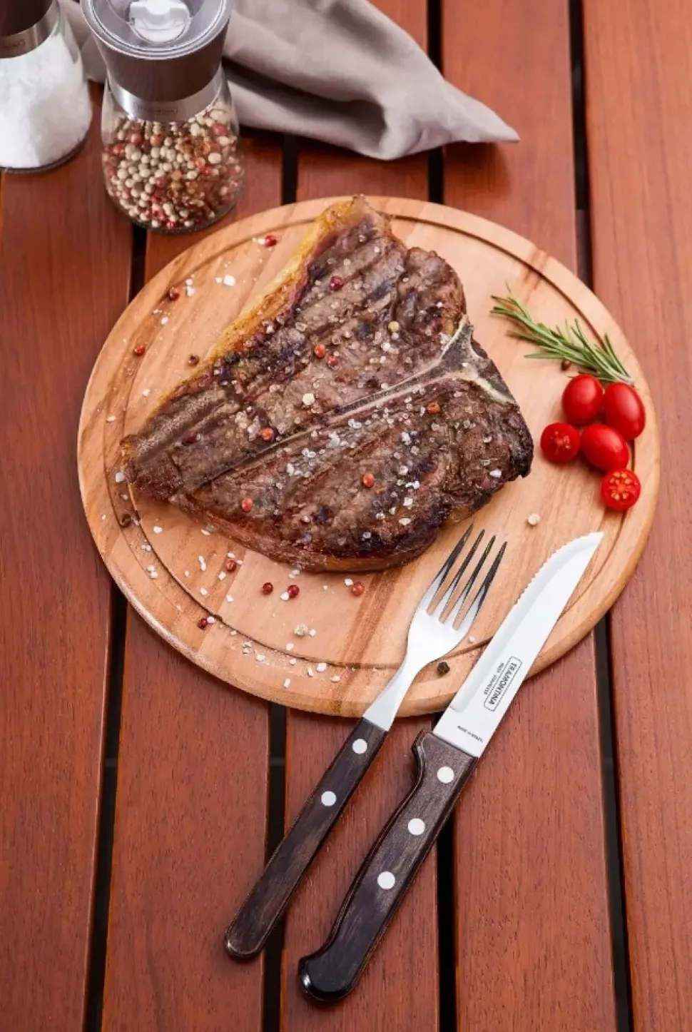 Tramontina - Churrasco - Biffbestikk 12 deler