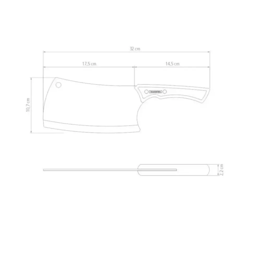 Tramontina - Hellstrøm BBQ by Tramontina - Kjøttøks 18 cm
