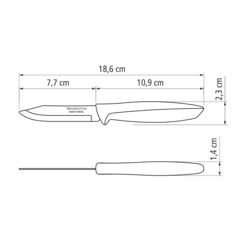Tramontina - Plenus - Skrellekniv 7,5 cm