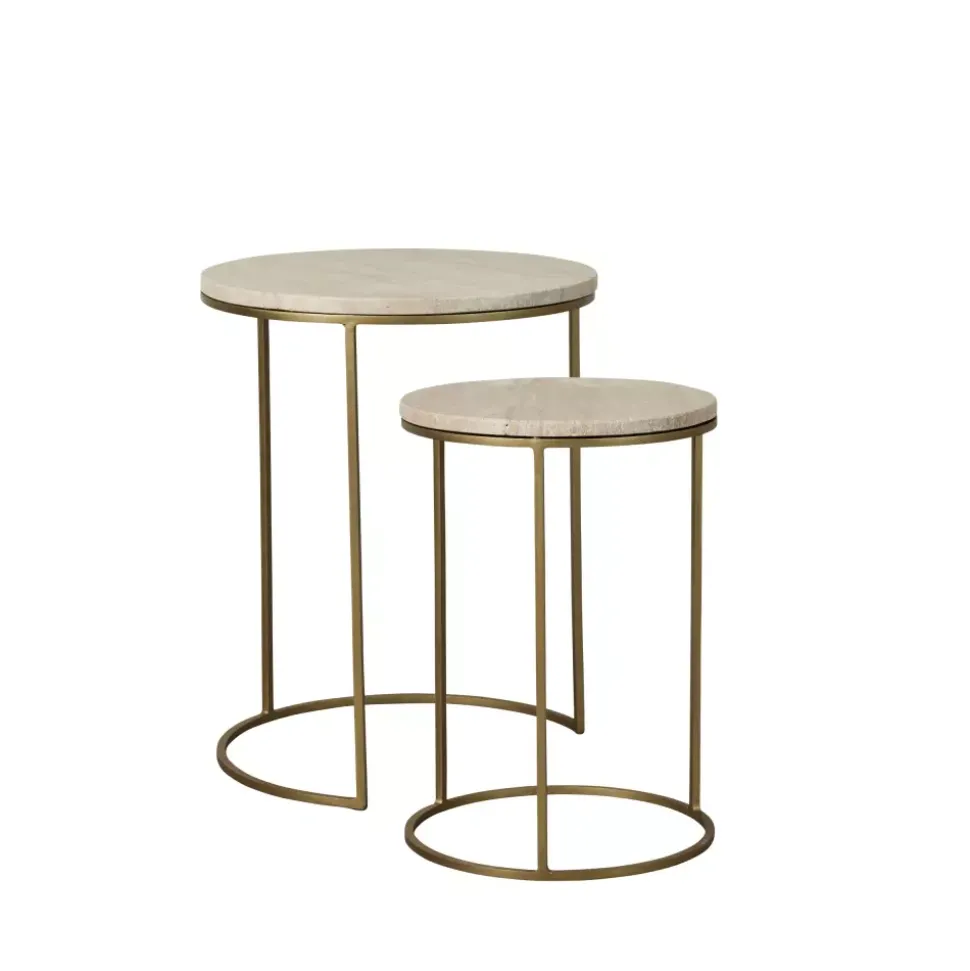 Traville Bordsett 2pk Marmor