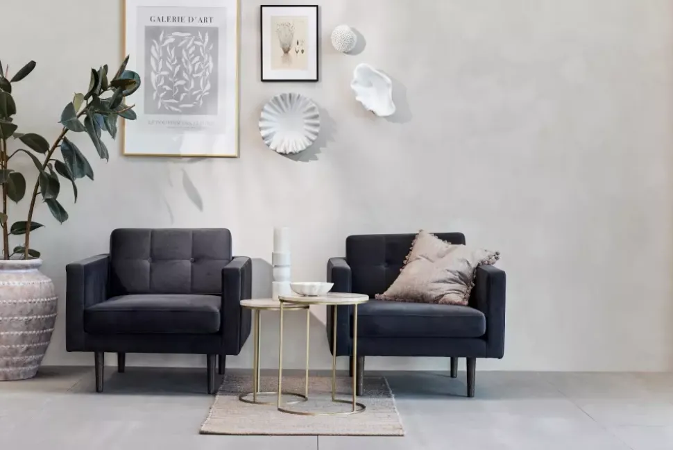 Traville Bordsett 2pk Marmor