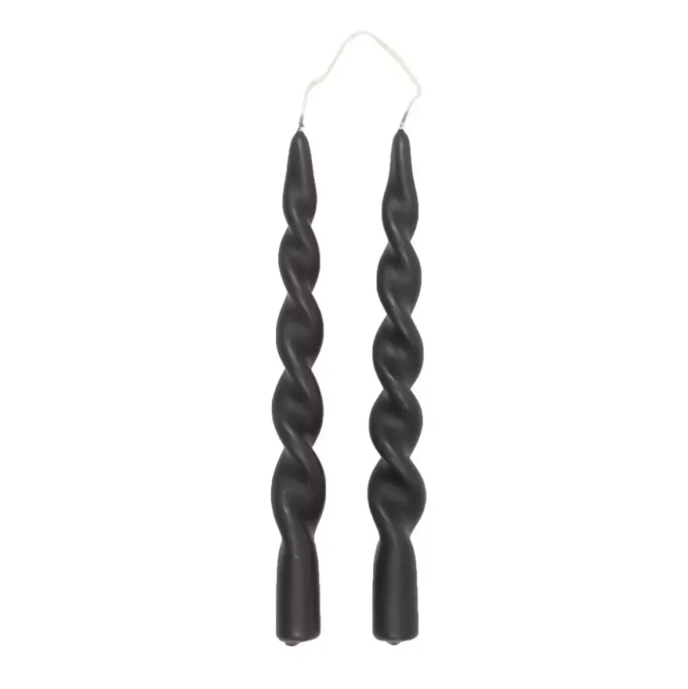 Twisted Candles Muted Black