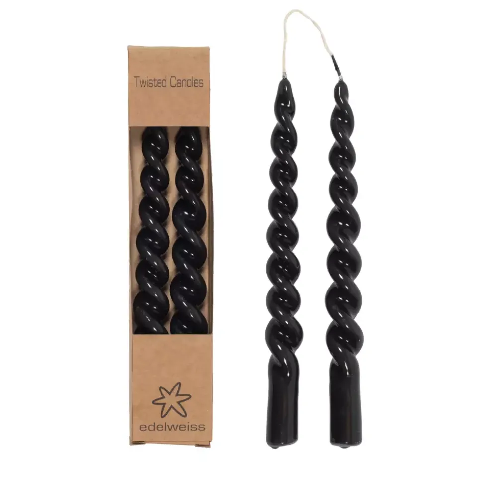 Twisted Candles Muted Black m/Lakk