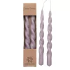 Twisted Candles Powder Rose