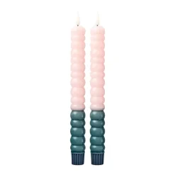 Twisted Led-Lys Grønn & Rosa 2pk