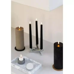 Uyuni lighting - Pillar - LED Kubbelys Brun H22