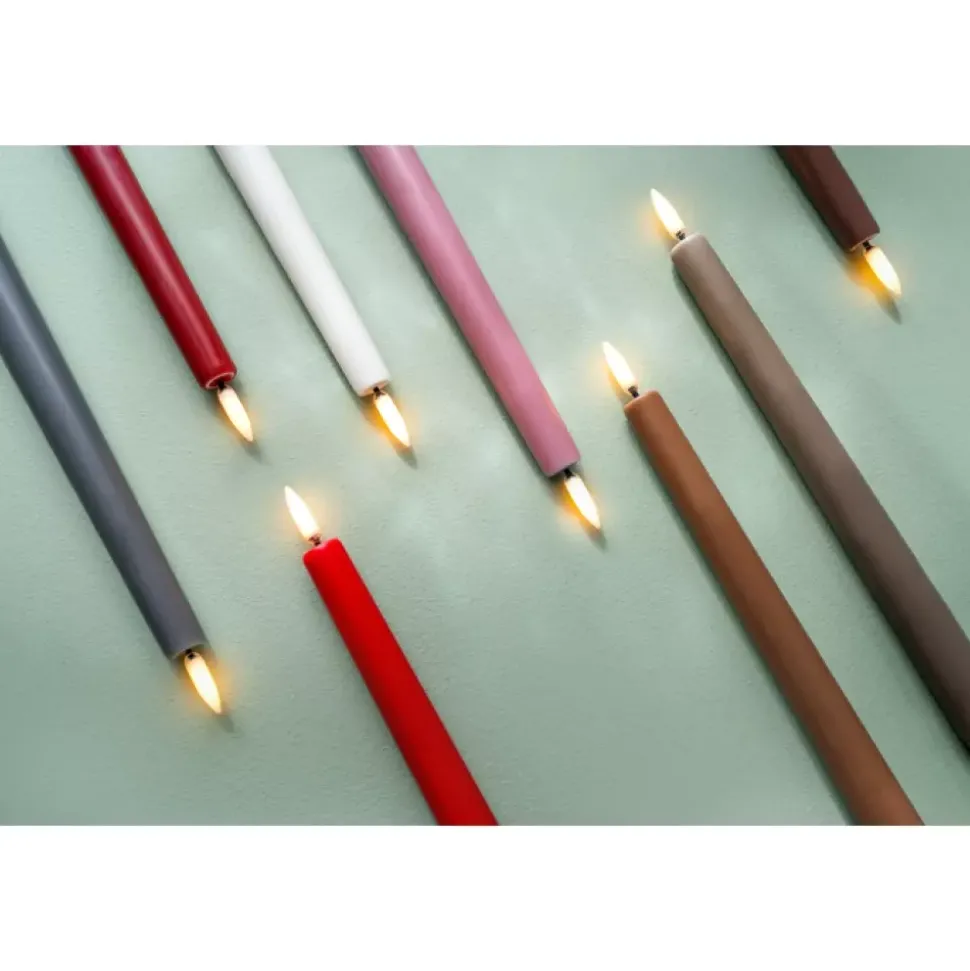 Uyuni lighting - Taper Candle - LED Kronelys Grønn s/2