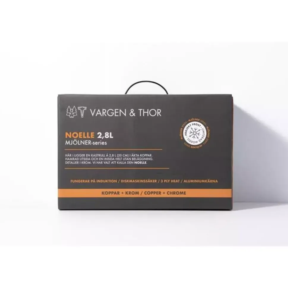 Vargen & Thor - Kobber - Noelle - Kasserolle - 2,8 l