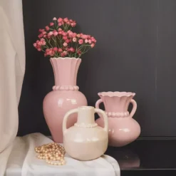 Vase H15 Rosa Perlekant