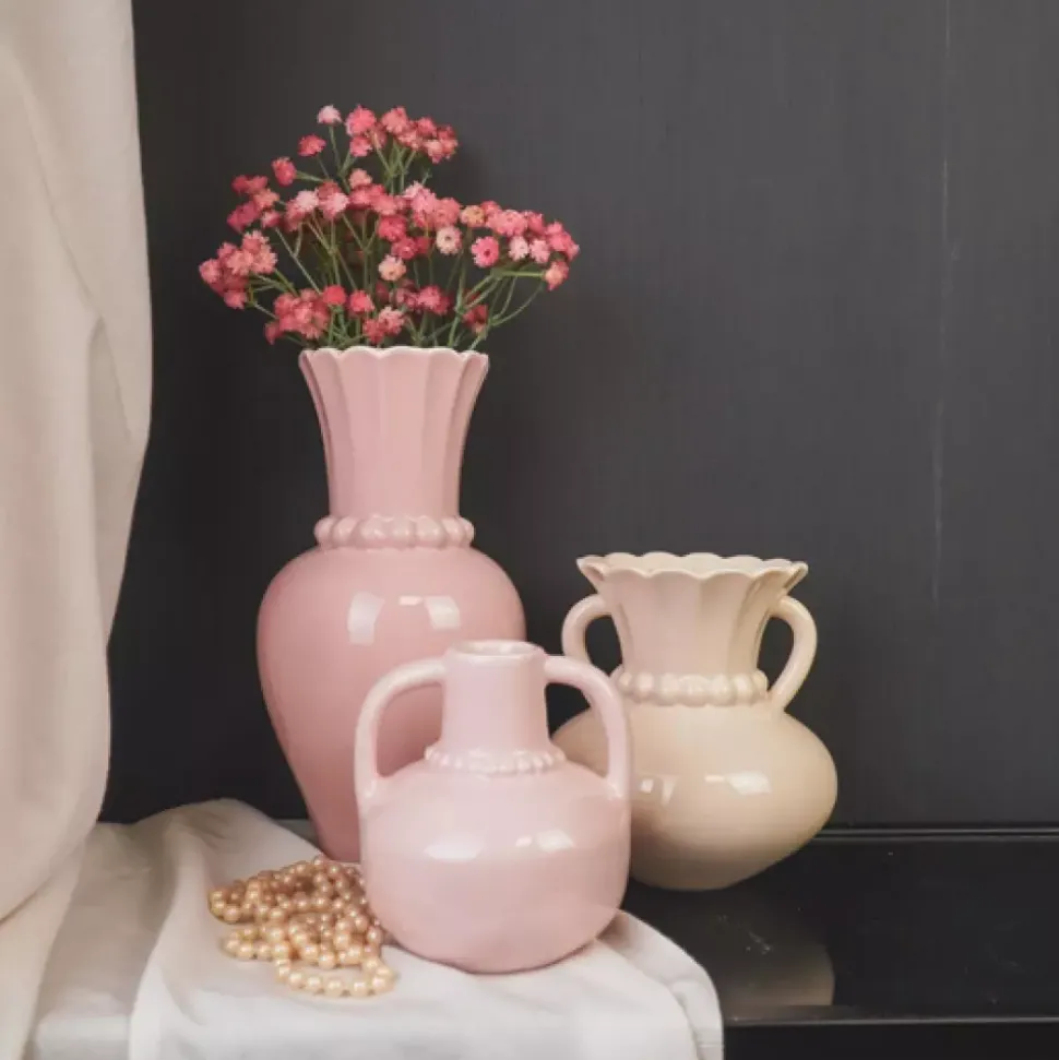 Vase H15 Sand Perlekant