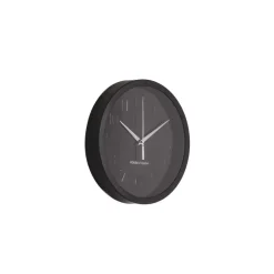 Veggklokke Metall/Glass Svart