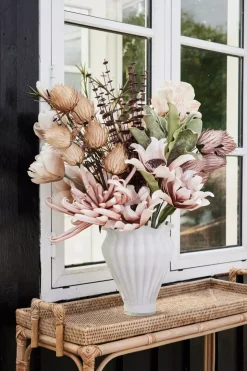 Verinne Vase Hvit Glass H28,5cm
