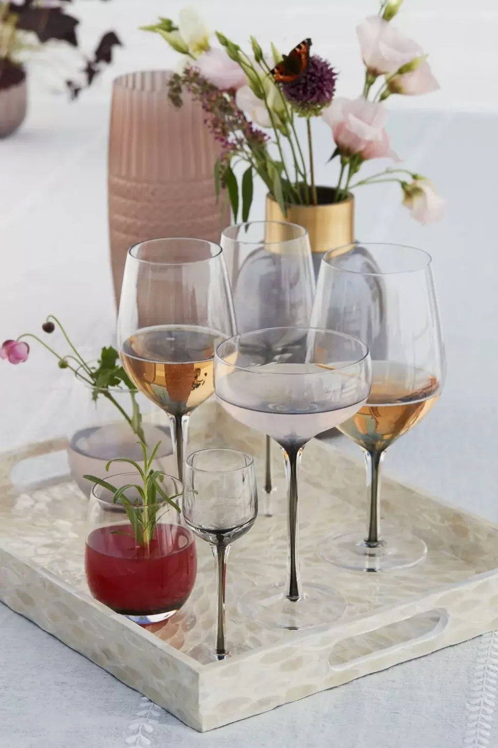Victorinne Likørglass Røykfarget