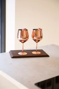Vinglass Stål Sett Med 2 stk - NYTER & LIVET