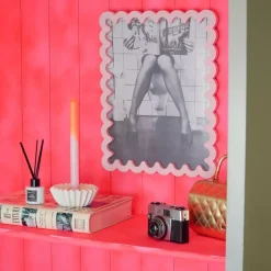 Wavey Ramme 33x43 Lys Rosa