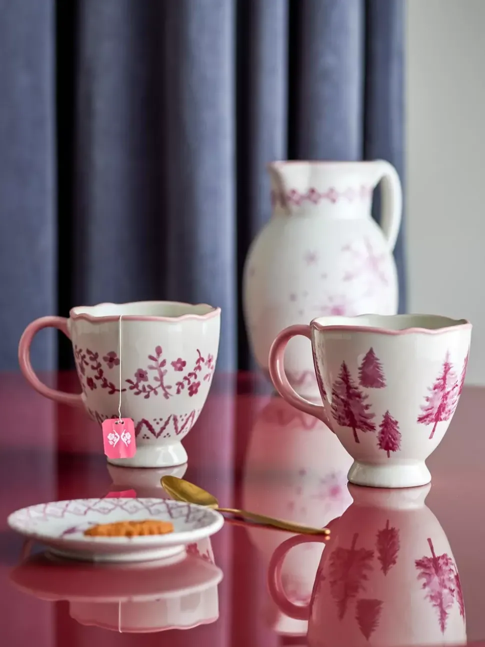 Wonderland Krus S/4 Rosa Keramikk