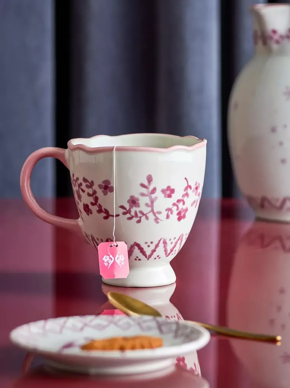 Wonderland Krus S/4 Rosa Keramikk