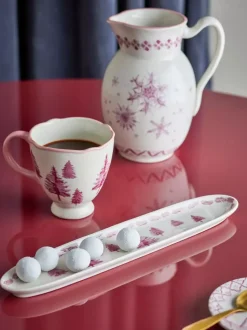 Wonderland Serveringsfat Rosa Keramikk