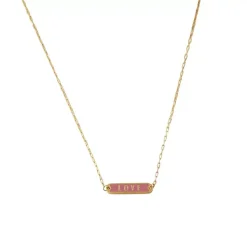 Word Candy Tag Necklace Love