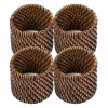 Ziczac - Rattan - Serviettring s/4 Brun