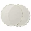 Ziczac - Scallopped - Dekkebrikke tekstil 2-pk Natur